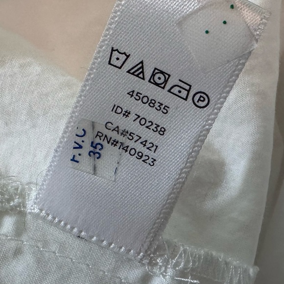 Cottagecore White Floral Embroidered lace detail Loft Top Sz Petite Small #1635 - Picture 6 of 7